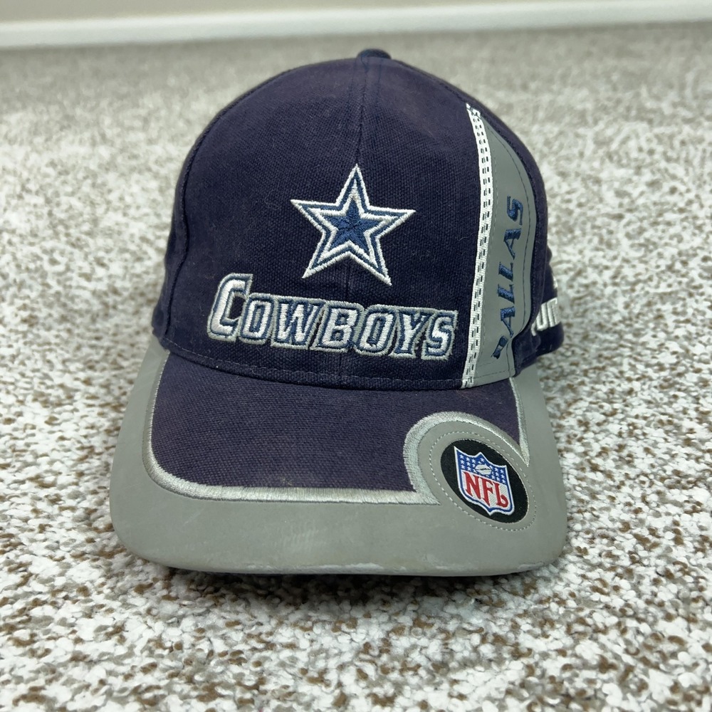 Vintage Dallas Cowboys Hat Cap Strap Back Mens One Size Blue NFL Football Puma‎